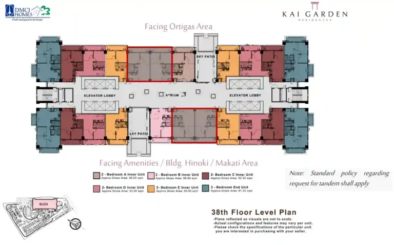 38TH FLOOR LEVEL PLAN