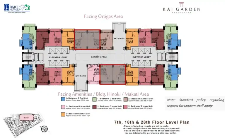 7TH 18TH 28TH FLOOR LEVEL PLAN