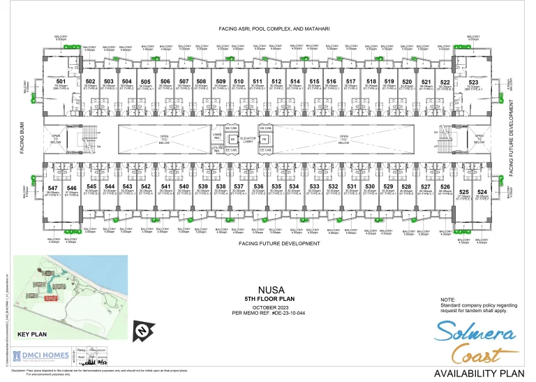 Nusa 5th Floor Plan