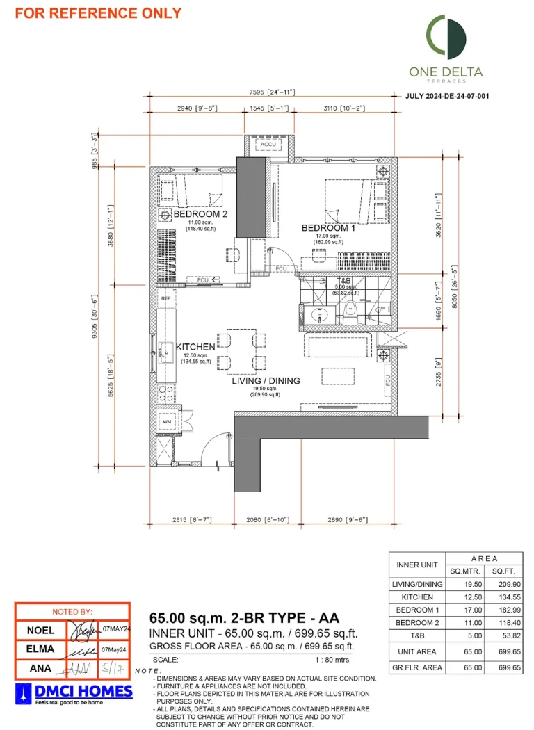 One-Delta-Terraces-2BR-Type-AA