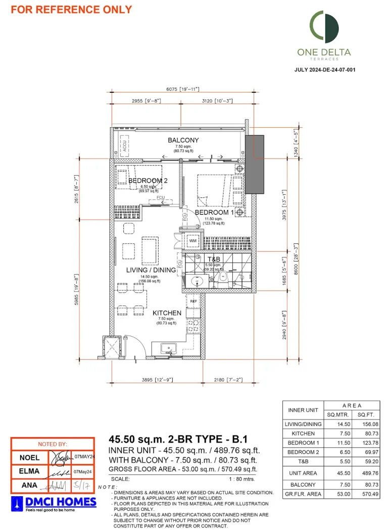 One-Delta-Terraces-2BR-Type-B1