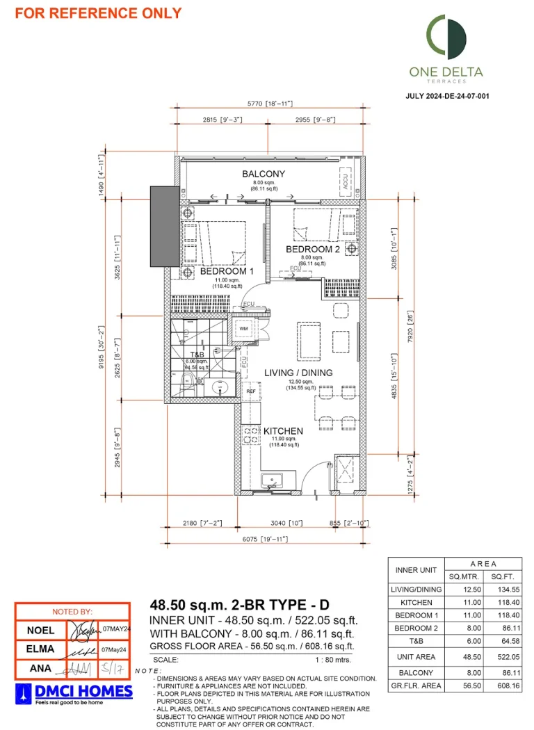 One-Delta-Terraces-2BR-Type-D