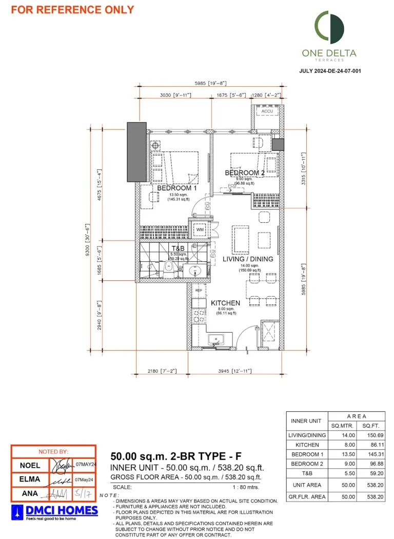 One-Delta-Terraces-2BR-Type-F