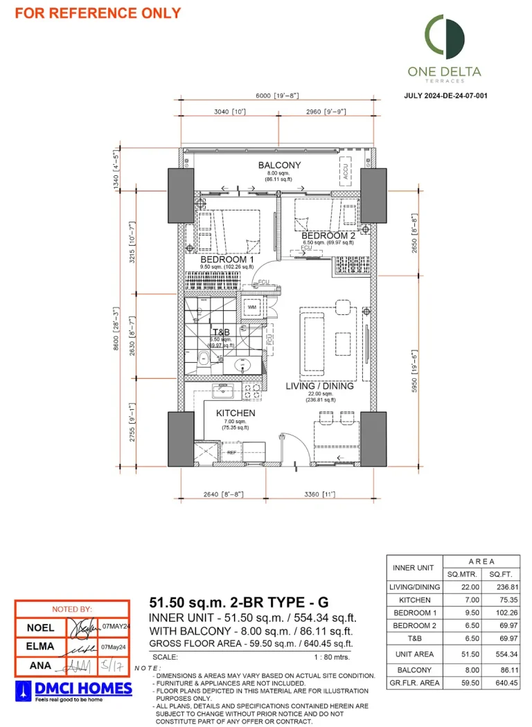 One-Delta-Terraces-2BR-Type-G