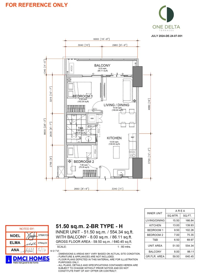 One-Delta-Terraces-2BR-Type-H