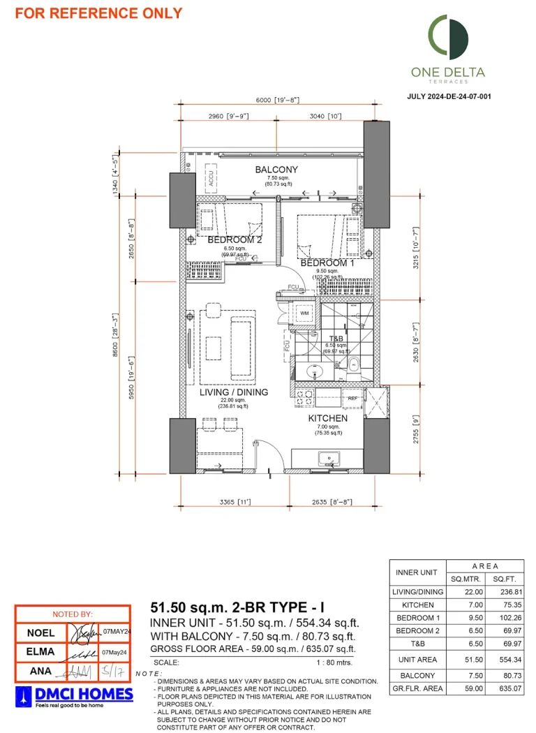 One-Delta-Terraces-2BR-Type-I