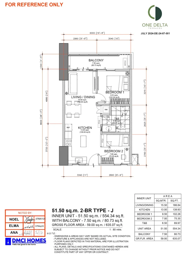 One-Delta-Terraces-2BR-Type-J