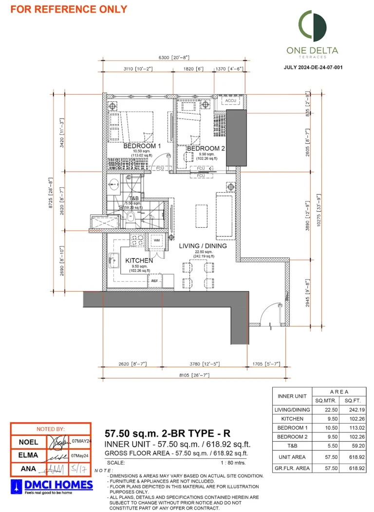 One-Delta-Terraces-2BR-Type-R