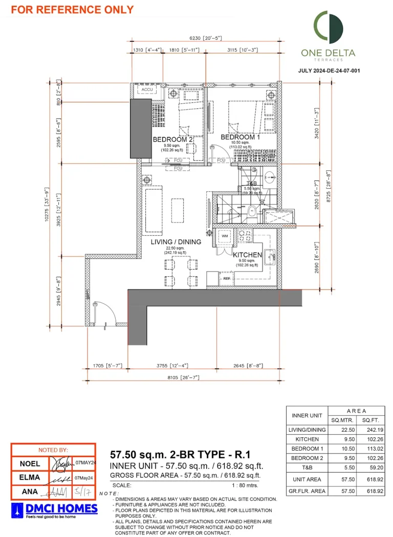 One-Delta-Terraces-2BR-Type-R1