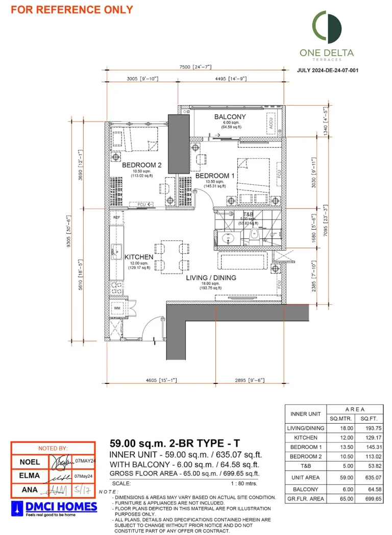 One-Delta-Terraces-2BR-Type-T