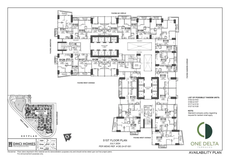 One-Delta-Terraces-51st-Floor-Plan